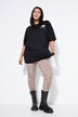 T-shirt, oversized, print foran og bagpå