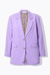 Blazer, oversized model, voering met luipaardmotief