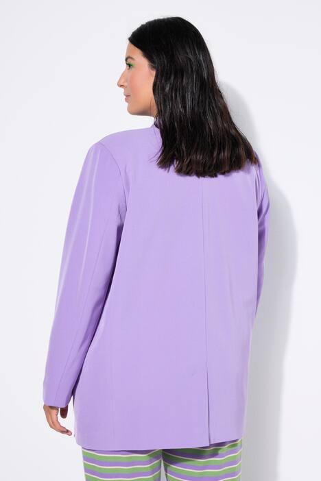Blazer, oversized model, voering met luipaardmotief