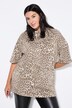 T-shirt oversize, imprimé léopard