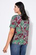 T-shirt, oversized, Paisley-print, korte ærmer