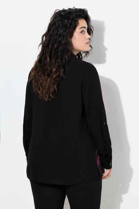 Blusa, forma recta, motivo de cara XL