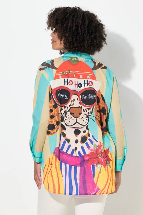 Paitapusero, ylisuuri mitoitus, selässä joulueläin