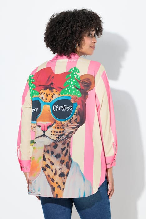 Paitapusero, ylisuuri mitoitus, selässä joulueläin