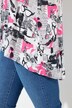 Bluse, A-form, brillemønster, lange ærmer