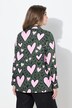 Blouse coupe Comfort Fit, manches longues et motif cœur