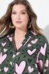 Blouse coupe Comfort Fit, manches longues et motif cœur