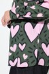 Blouse coupe Comfort Fit, manches longues et motif cœur