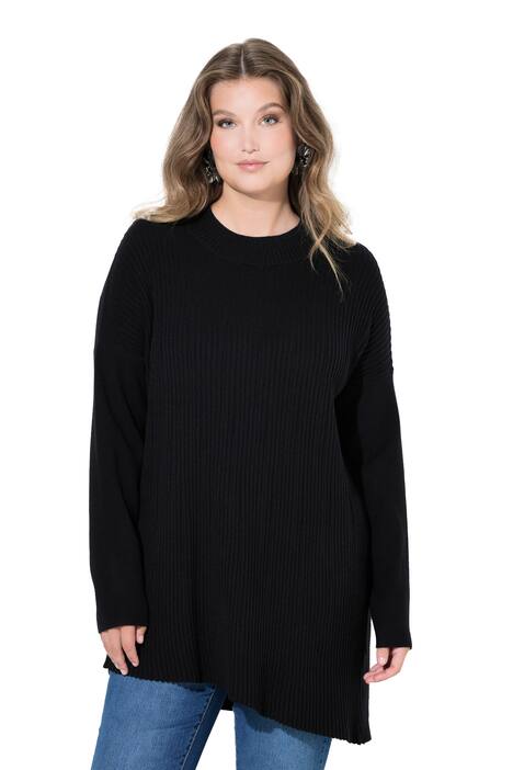 Svetr, ležérní střih, asymetrický lem