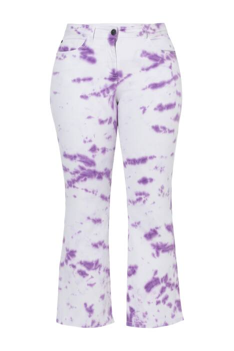 Džíny Claire, batikovaný vzor, 5 kapes