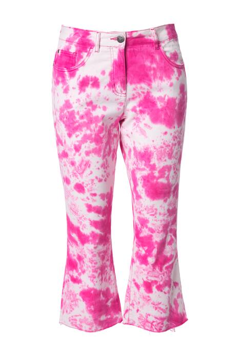 Džíny Claire, batikovaný vzor, 5 kapes