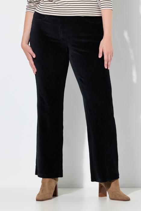 Corduroy instapbroek Mary, elastische tailleband, biologisch katoen