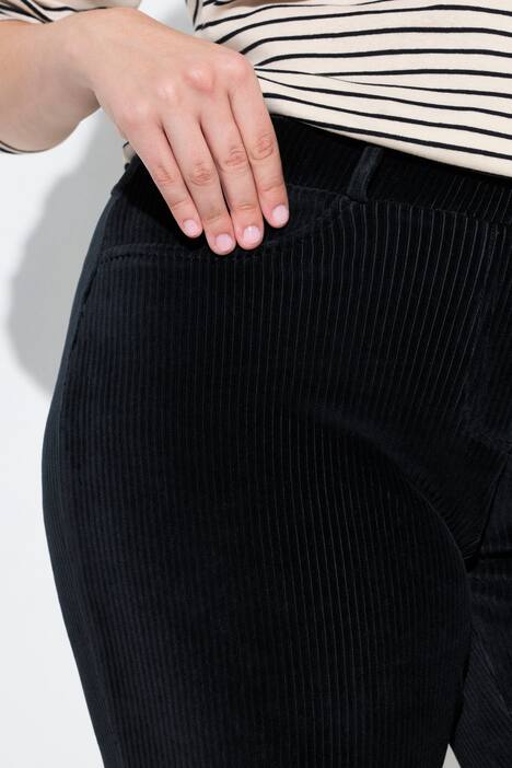 Corduroy instapbroek Mary, elastische tailleband, biologisch katoen