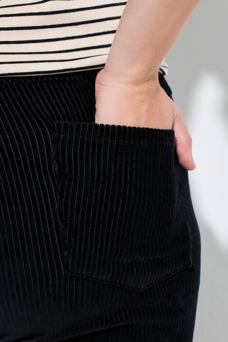 Corduroy instapbroek Mary, elastische tailleband, biologisch katoen