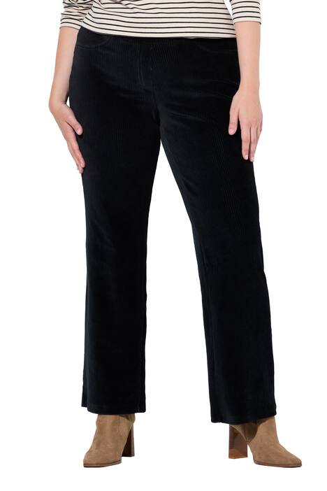 Manšestrové kalhoty Mary, elastický pas, biobavlna