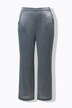 Pantalon rose, reflets métalliques, jambe large et taille confortable