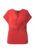 Top, řasení, výstřih do V, bez rukávů
