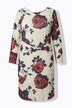 Jersey jurk, Slim Fit, rozen, V-hals aan de achterkant