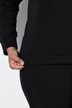 Sweat-shirt col rond et manches longues, empiècements en dentelle