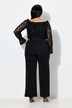 Combinaison jambe large, encolure Carmen et manches longues