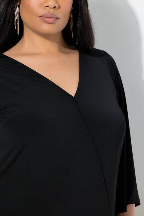 T-shirt, wikkellook, 3/4-klokmouwen