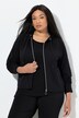 Veste en molleton à capuche, poches zippées et manches longues raglan