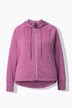 Giacca di felpa con cappuccio, tasche con zip e maniche lunghe raglan