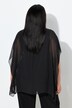 Shirt, oversized, doppellagig, Chiffon, Pailletten