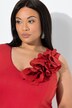 Robe en jersey avec application floral, one shoulder