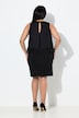 Robe en mousseline coupe Slim, décolleté fantaisie, fond de robe en jersey