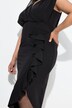 Robe maxi en jersey sans manches, avec décolleté en V et ruché