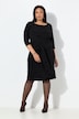Robe midi sans manches avec drapé