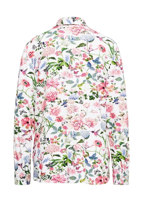 Expressieve jersey blouse met stretch