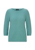 Halbarm Baumwollpullover mit Struktur