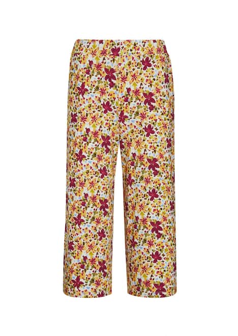 GOLDNER Broek met print Gedessineerde broek