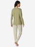 Schiesser Damen Pyjama Casual Essentials linde