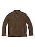 Herren Lederjacke regular , Braun