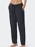 Schiesser Damen Pyjama Mix & Relax lang - Mix & Relax lang dunkelblau-gem.