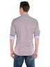 Herren Hemd langarm , Bordeaux