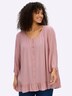 Bluse 3/4-Arm Ohne Kragen