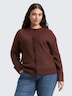 Oversize Cardigan mit Rundhalsausschnitt