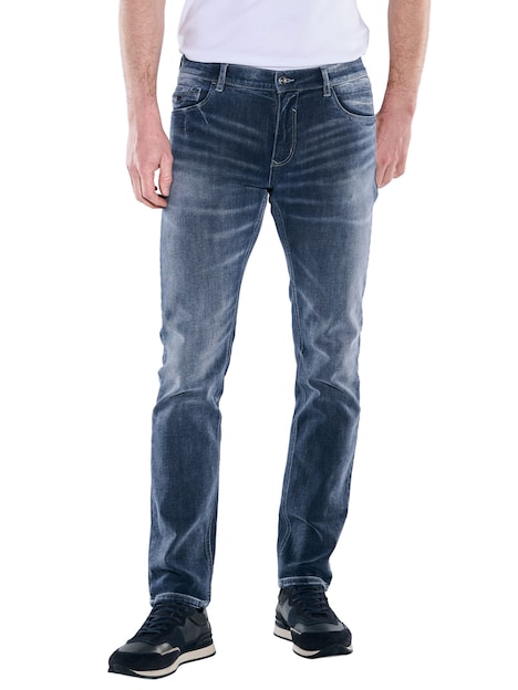 Herren Jeans 5-Pocket Superstretch , Indigoblau
