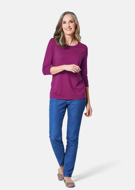 GOLDNER Shirt Veelzijdig te combineren shirt met 3/4-mouwen