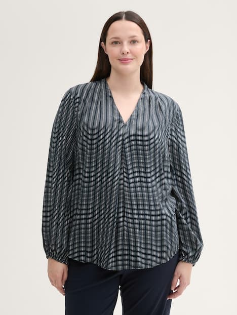 Tom Tailor Women PLUS Blusen & Shirts Plus Size - Bluse mit LENZING™ ECOVERO™
