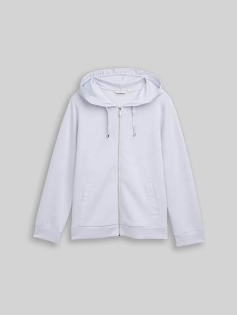 Hoodie Sweatjacke aus Scuba