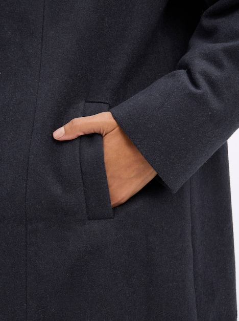 Jacke Kapuzenjacke in A-Linie Langarm Kapuzenkragen