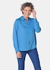 GOLDNER Blouse. Puur katoen Overhemdblouse met doorlopende knopenlijst