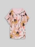 T-Shirt im Material-Mix