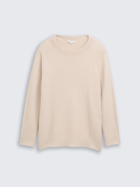 Loose Fit Strickpullover aus Baumwolle