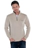 engbers Herren Sweatshirt mit Troyerkragen , Braunbeige